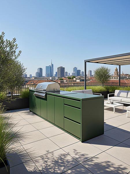 Custom aluminum rooftop kitchen 