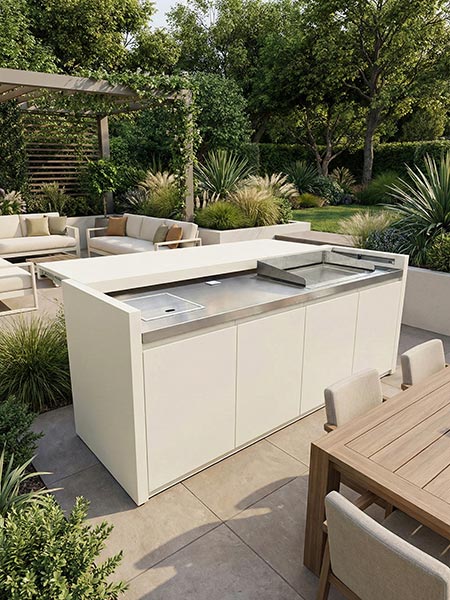 Garden living outdoor kitchen